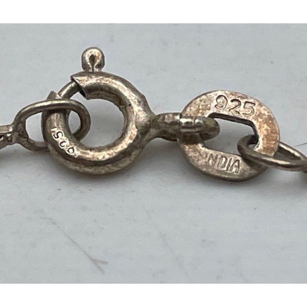 Sterling Rectangular Black Onyx & Marcasite Penda… - image 6